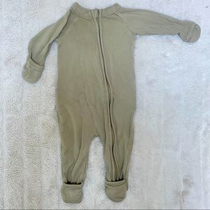 Goumi kids 0-3 M long sleeve organic footies